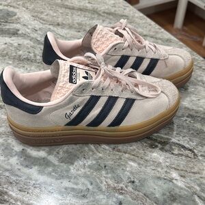 Adidas Women's Blush and Navy Sneakers